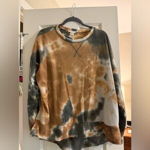 Tie-Dye Long Sleeve Top
